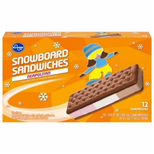 Kroger Snowboard Sandwiches Neapolitan