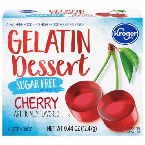 Kroger Sugar Free Cherry Gelatin Dessert Mix