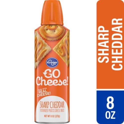Kroger Go Cheese! Sharp Cheddar Can Spray Cheese