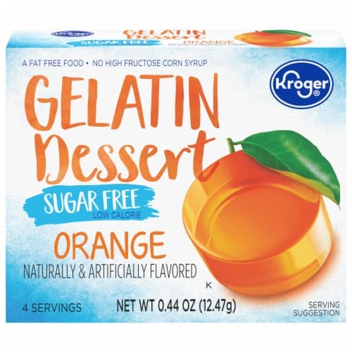 Kroger Sugar Free Orange Gelatin Dessert Mix