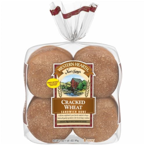 Western Hearth Extra Large Cracked Wheat Sandwich Buns