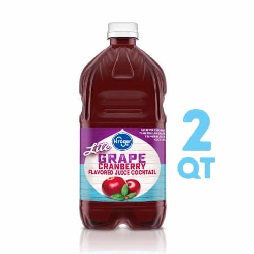 Kroger Lite Grape Cranberry Flavored Juice Cocktail