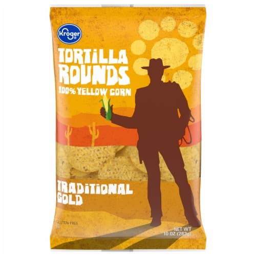 Kroger Traditional Yellow Rounds Tortilla Chips