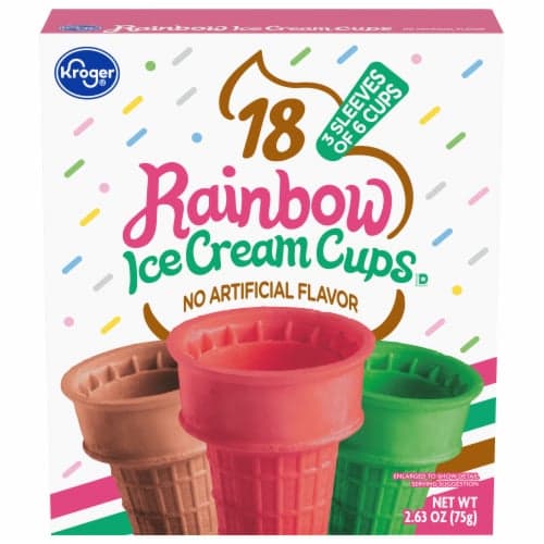 Kroger Rainbow Ice Cream Cones