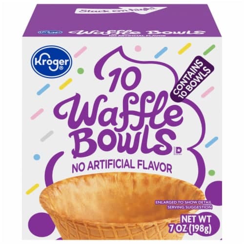 Kroger Ice Cream Waffle Bowls