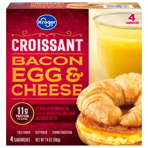 Kroger Bacon Egg & Cheese Croissant