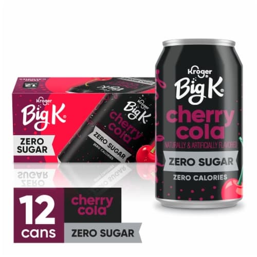 Big K Cherry Cola Zero Sugar Zero Calorie Soda