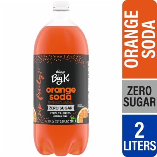 Big K Orange Zero Sugar Caffeine Free Soda