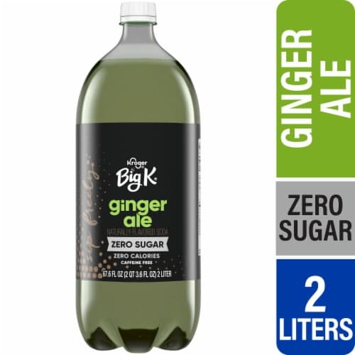 Big K Ginger Ale Zero Sugar Caffeine Free Soda