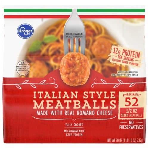 Kroger Fully Cooked Microwaveable Italian Style  Meatballs