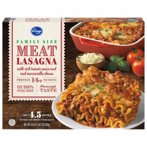 Kroger Meat Lasagna Family Size  Meal