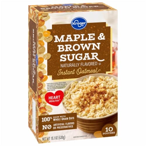 Kroger Maple & Brown Sugar Instant Oatmeal