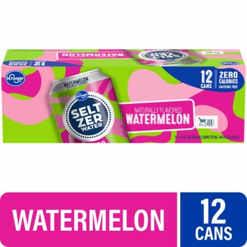 Kroger Naturally Flavored Watermelon Seltzer Water