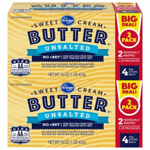 Kroger Unsalted Butter Sticks Big Deal!