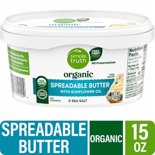 Simple Truth Organic Spreadable Butter With Sunflower Oil