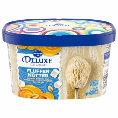Kroger Deluxe Fluffernutter Ice Cream Tub