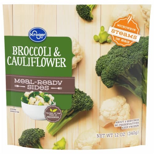 Kroger Meal-Ready Sides Broccoli & Cauliflower  Vegetables