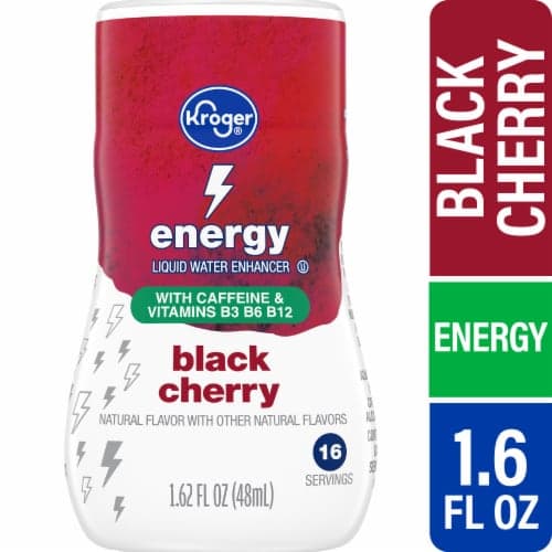 Kroger Energy Black Cherry Liquid Water Enhancer