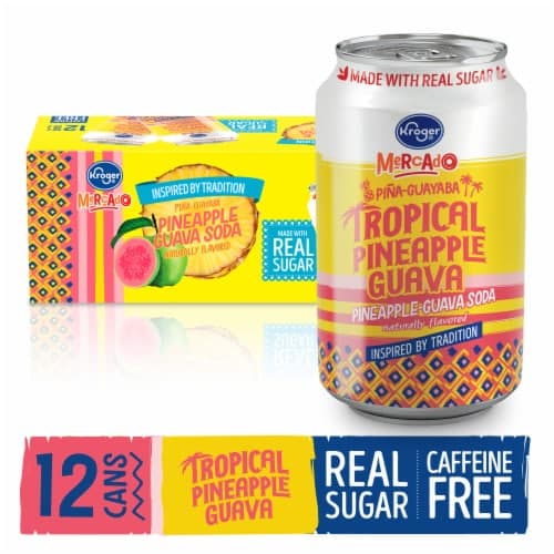 Kroger Mercado Tropical Pineapple Guava Soda