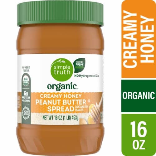 Simple Truth Organic Honey Peanut Butter Spread No Stir