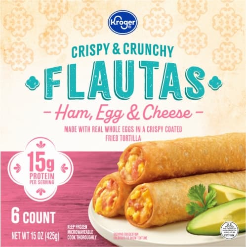 Kroger Ham Egg & Cheese Flautas