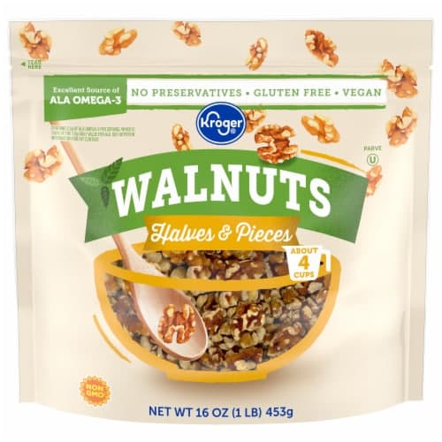 Kroger Gluten Free Vegan Halves And Pieces Walnuts