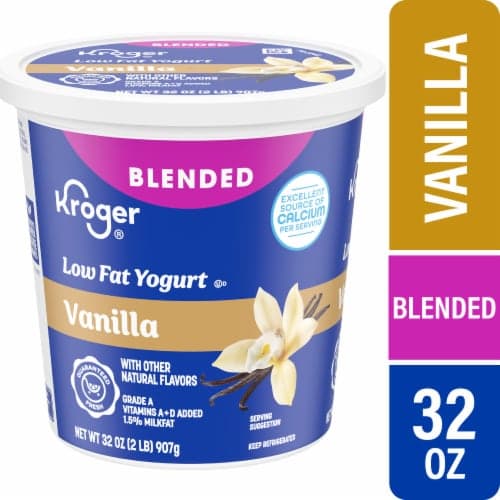 Kroger Vanilla Lowfat Yogurt Tub