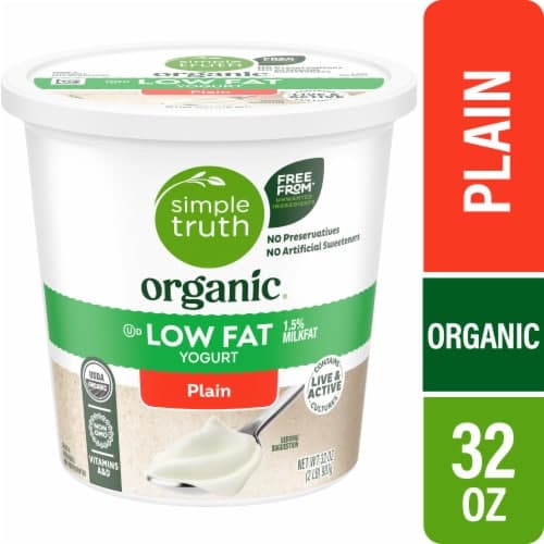 Simple Truth Organic Plain Lowfat Yogurt Tub