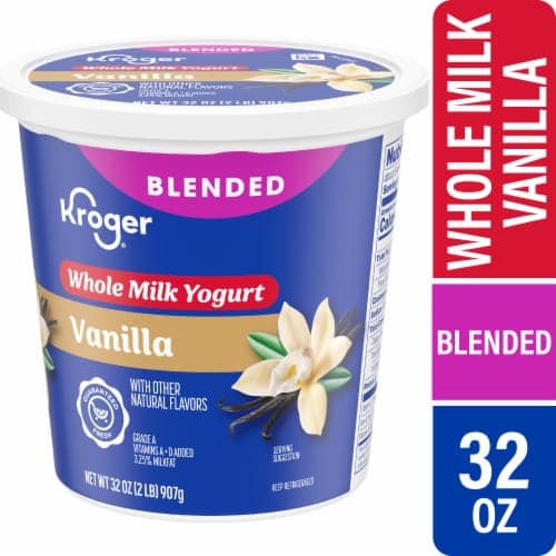 Kroger Vanilla Whole Milk Yogurt Tub