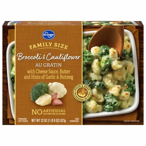 Kroger Family Size  Broccoli And Cauliflower Au Gratin Bake