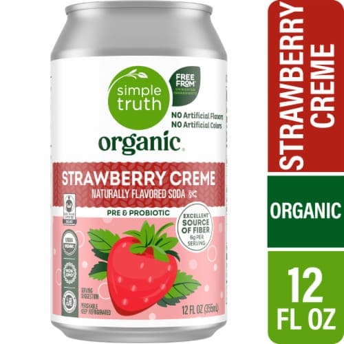 Simple Truth Organic Strawberry Cream Naturally Flavored Soda
