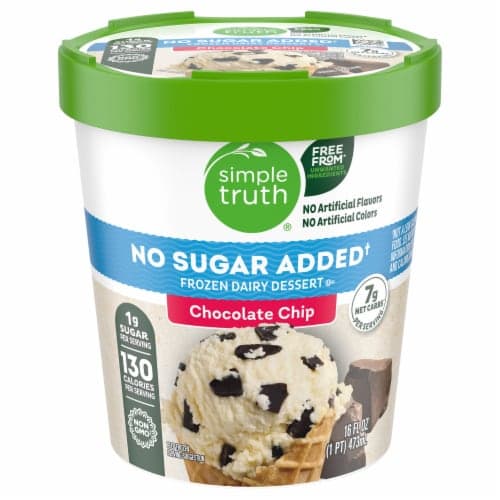 Simple Truth No Sugar Added Chocolate Chip  Dairy Dessert