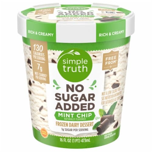 Simple Truth No Sugar Added Mint  Dairy Dessert