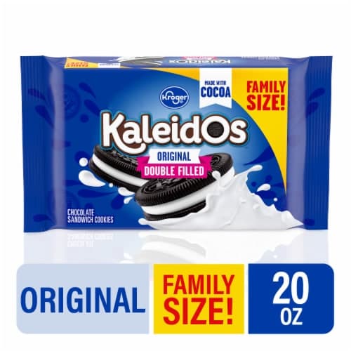Kroger Kaleidos Original Double Filled Chocolate Sandwich Cookies Family Size
