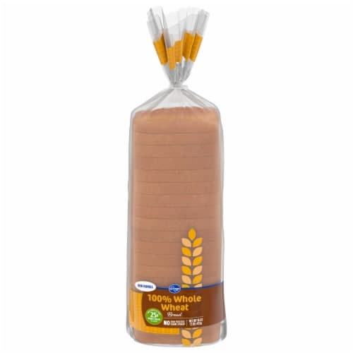 Kroger 100% Whole Wheat Round Top Bread