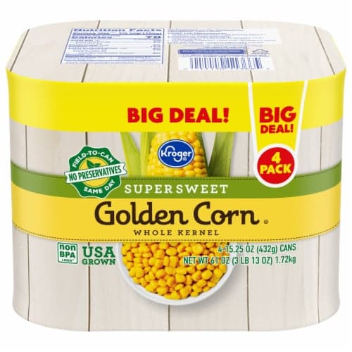 Kroger Whole Kernel Super Sweet Golden Corn