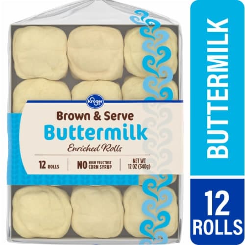 Kroger Brown & Serve Buttermilk Enriched Rolls