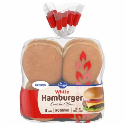 Kroger White Hamburger Bun