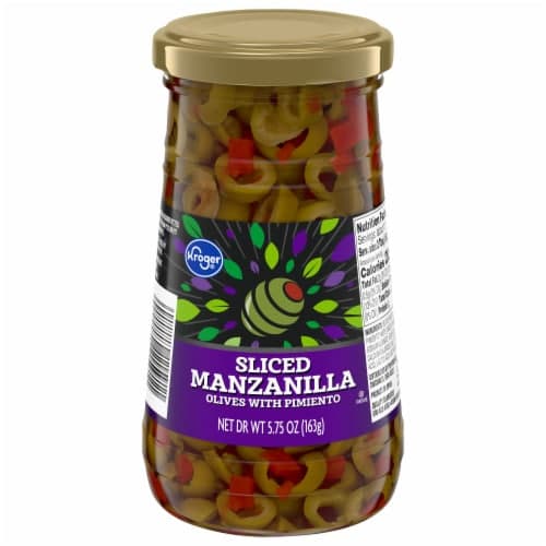Kroger Sliced Manzanilla Olives With Pimiento