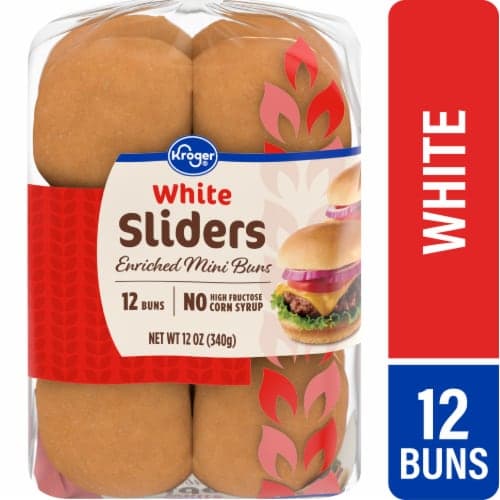 Kroger White Sliders Enriched Mini Buns
