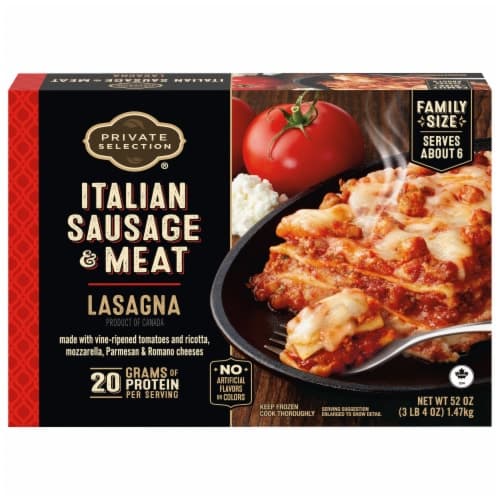 Private Selection Itatian Sausage & Meat Lasagna  Meal