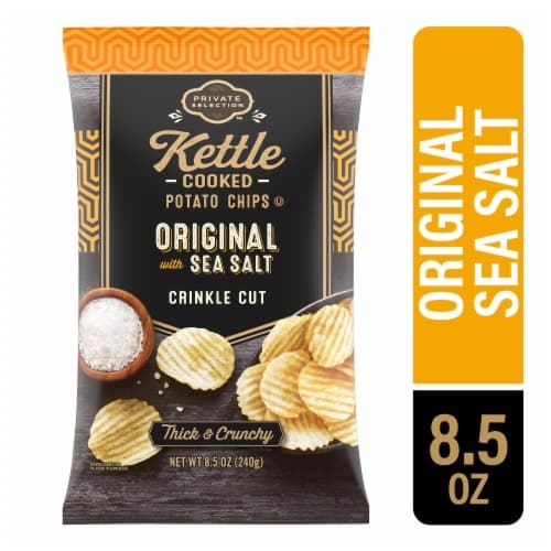Private Selection Original Sea Salt Crinkle Cut Kettle Chips