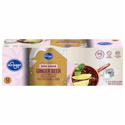 Kroger Non - Alcoholic Zero Sugar Ginger Beer