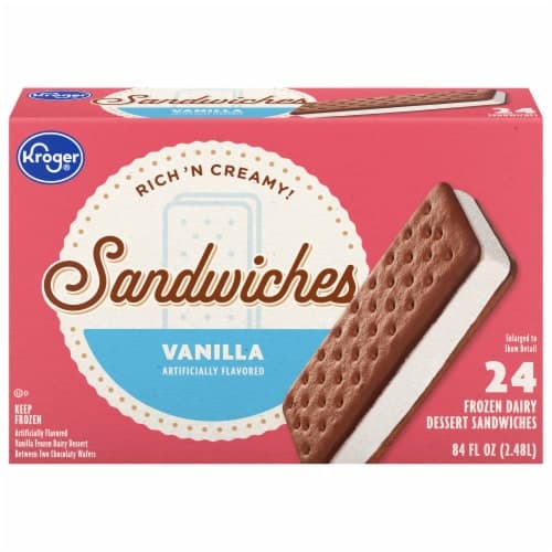 Kroger Vanilla Ice Cream Sandwiches