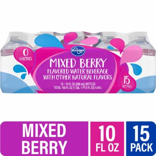 Kroger Mixed Berry Flavored Mini Bottled Water