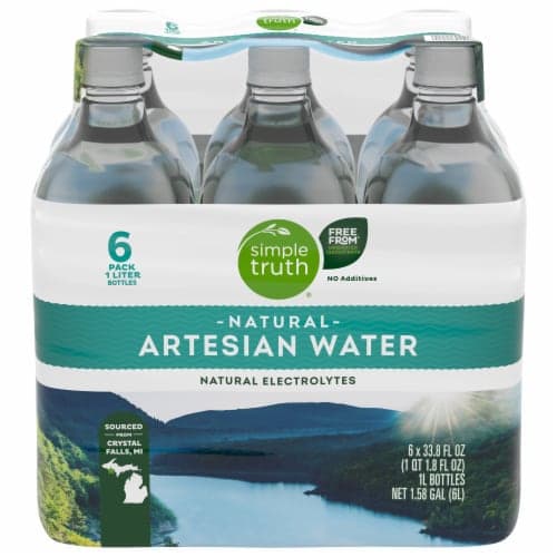 Simple Truth Artesian Bottled Water 1 Lt