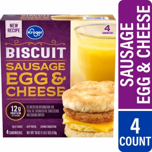 Kroger Sausage Egg & Cheese Biscuit
