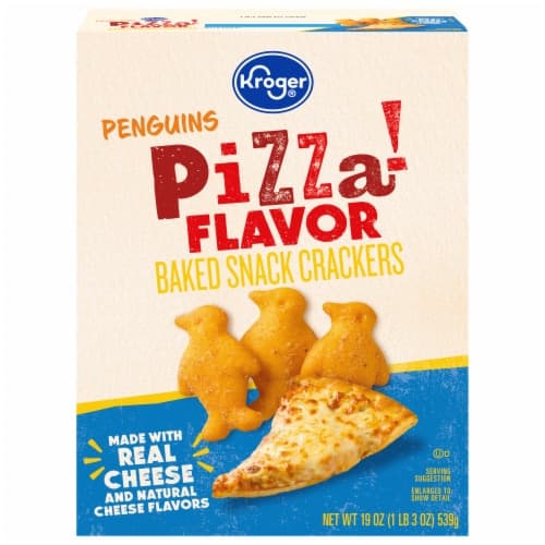 Kroger Penguin Shaped Pizza Flavor Crackers