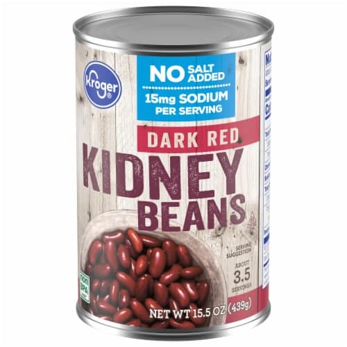 Kroger Dark Red No Salt Added Kidney Beans