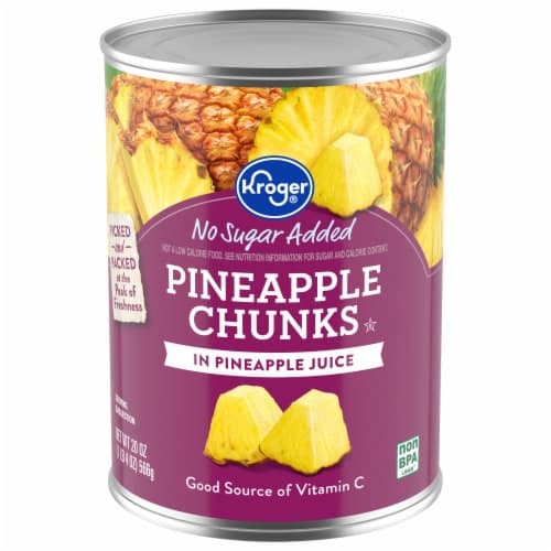 Kroger Chunk Pineapple In Natural Juice